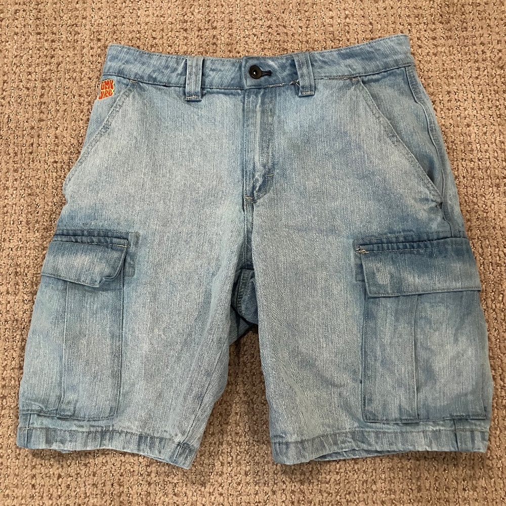 Empyre blue cargo jorts